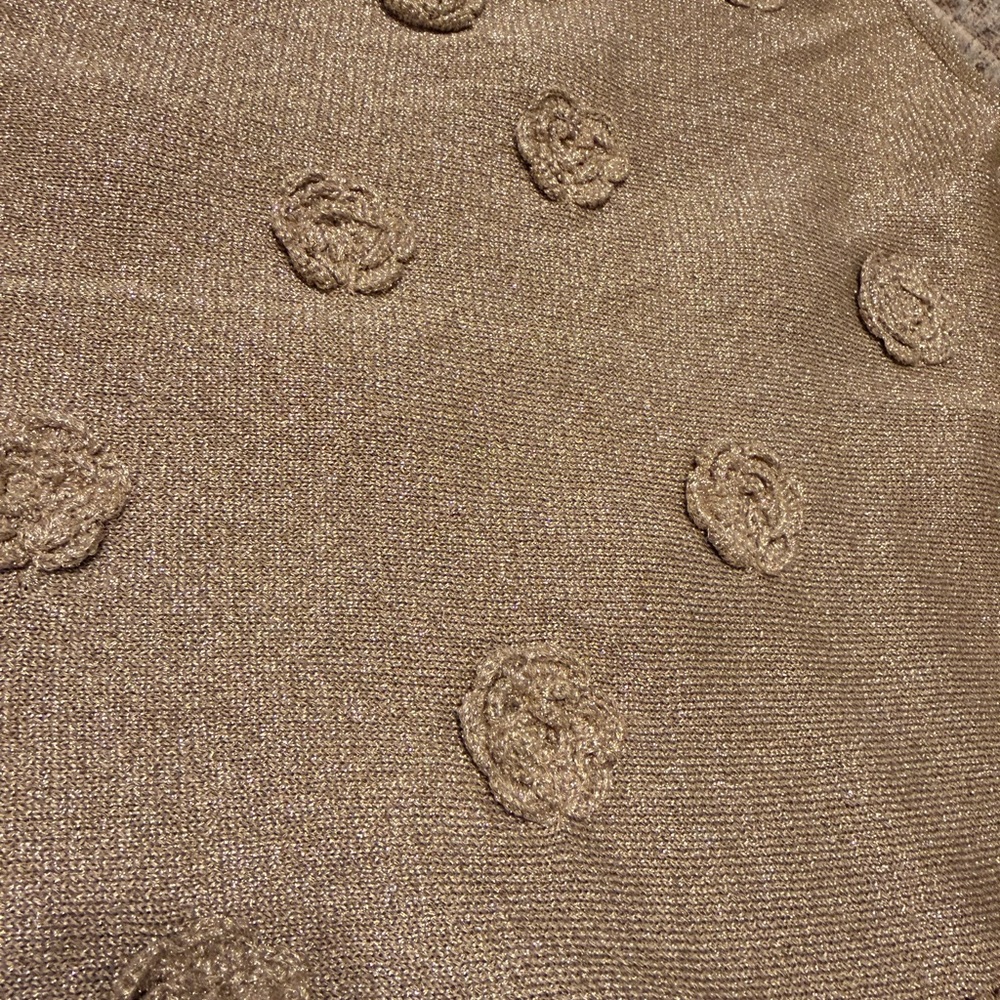 Meshki Beige/Gold Sparkle Maxi Dress - Picture 6 of 6